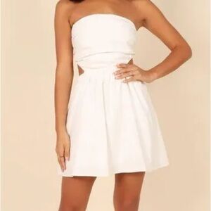 mini white cutout dress!